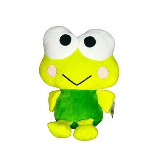 Fiesta Sanrio Keroppi Sitting Green Frog Plush 15.5" Stuffed Animal 2013 BNWT‎